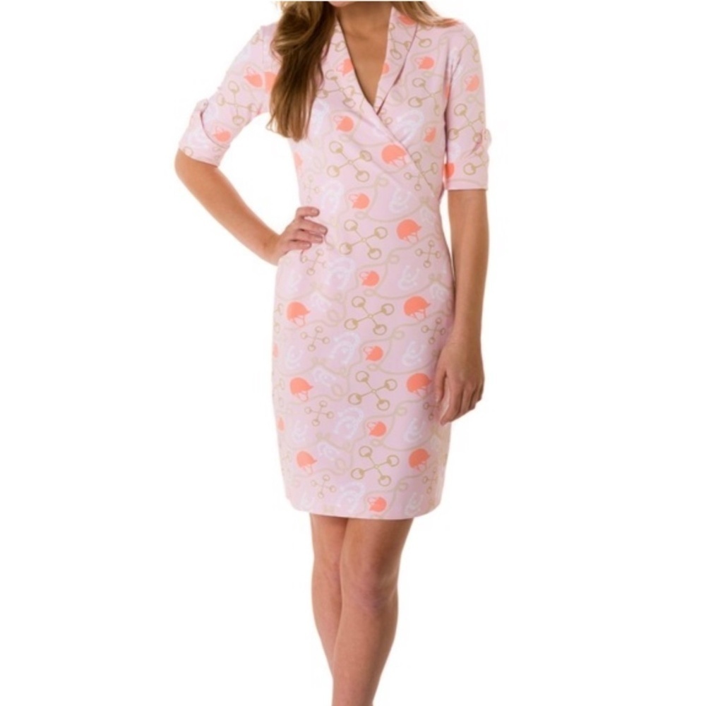 🍁END of Season SALE🍁LISSA MAR Pink Derby Devonwood Dress size 6